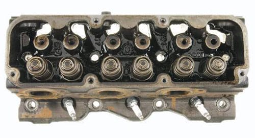 Engine Cylinder Head Before Flush
