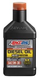 AMSOIL Signature Series Max-Duty Synthetic 5W-30 Diesel Oil AMSOIL Signature Series Max-Duty Synthetic 5W-30 Diesel Oil